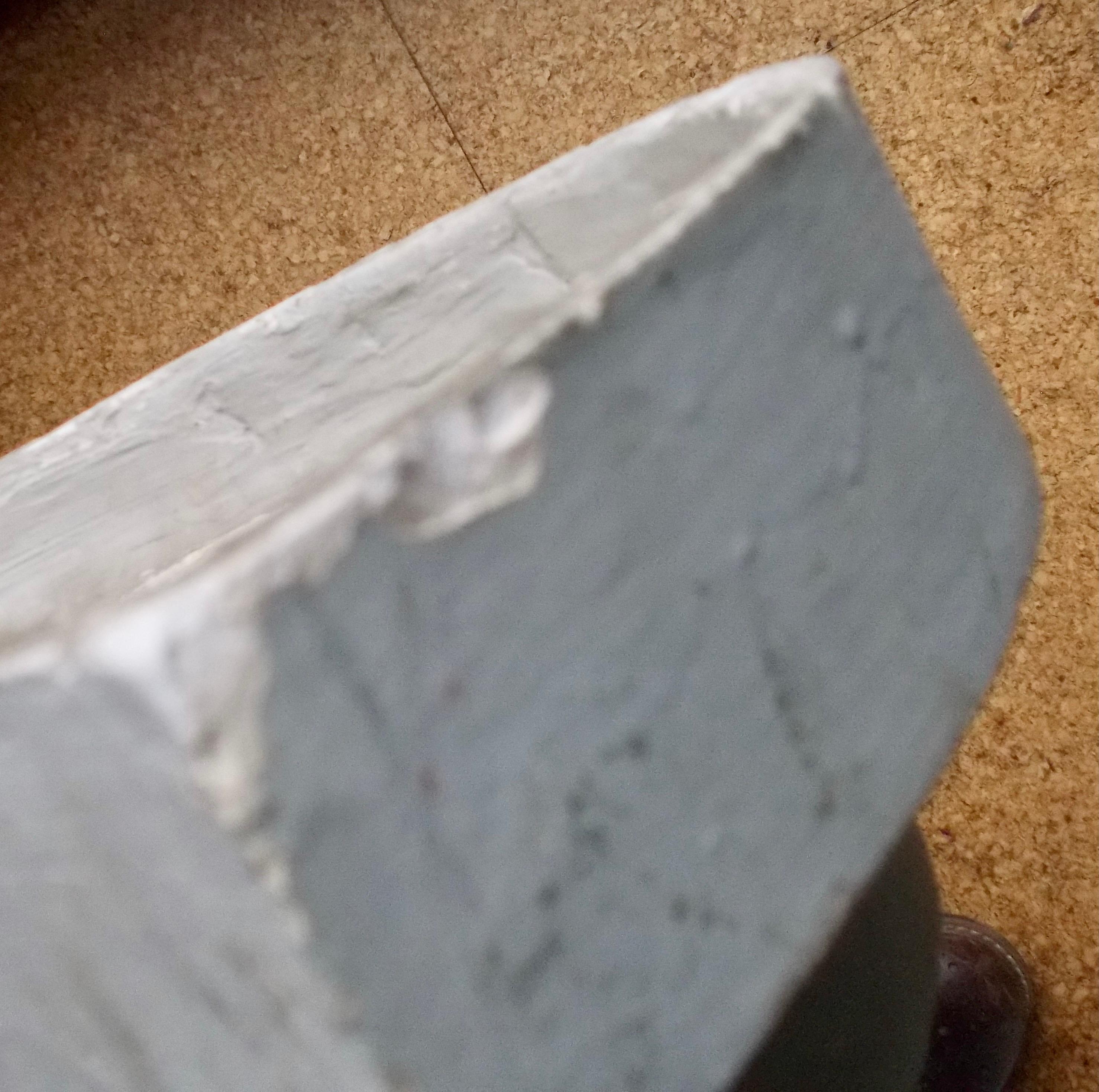 Mid-20th Century Art Deco Adnet Style Geometric Plaster Wall Sconces