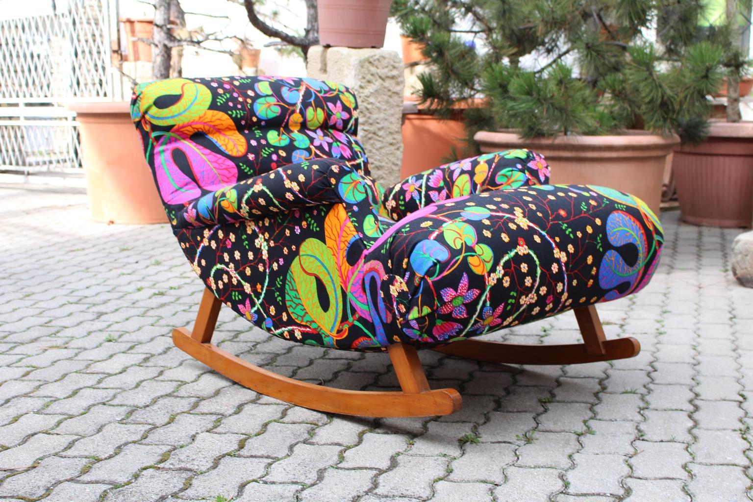 Josef Frank Adolf Loos Multicolored Wood Art Deco Era Vintage Rocking ...