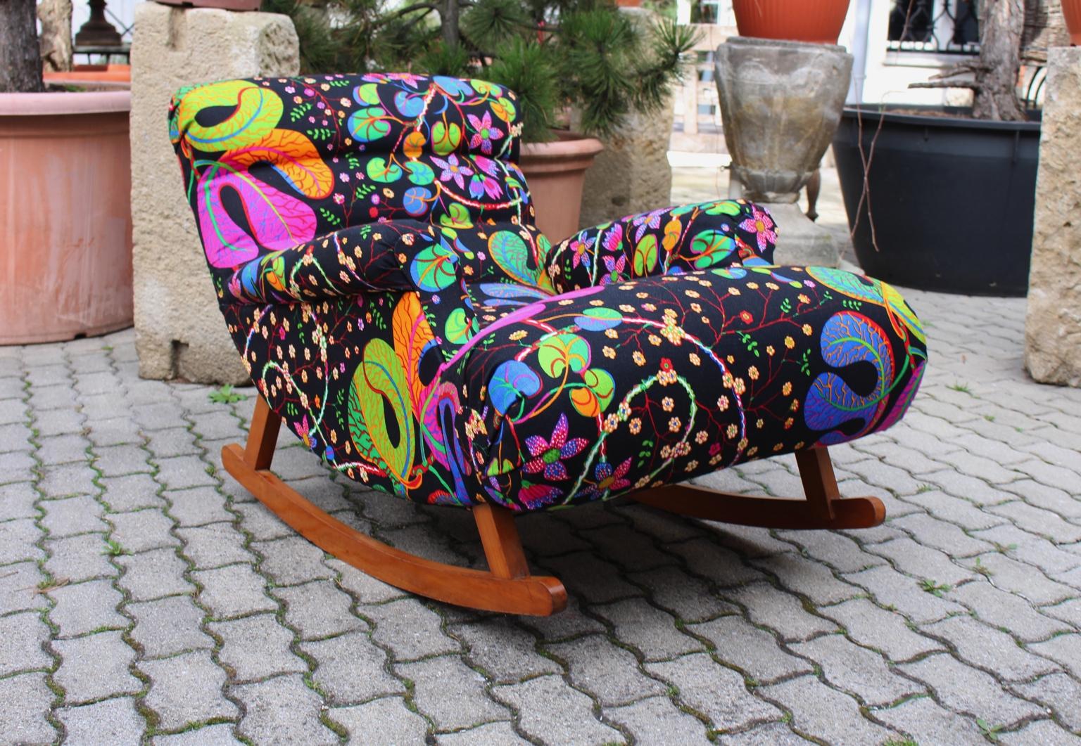 Josef Frank Adolf Loos Multicolored Wood Art Deco Era Vintage Rocking ...