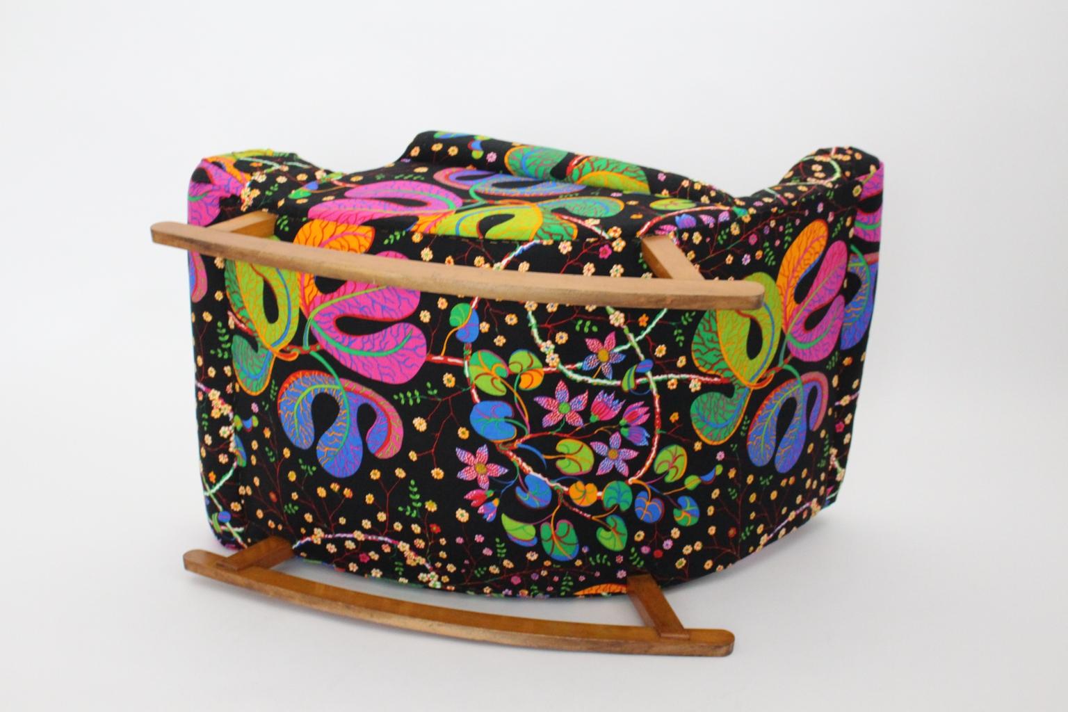 Josef Frank Adolf Loos Multicolored Wood Art Deco Era Vintage Rocking ...