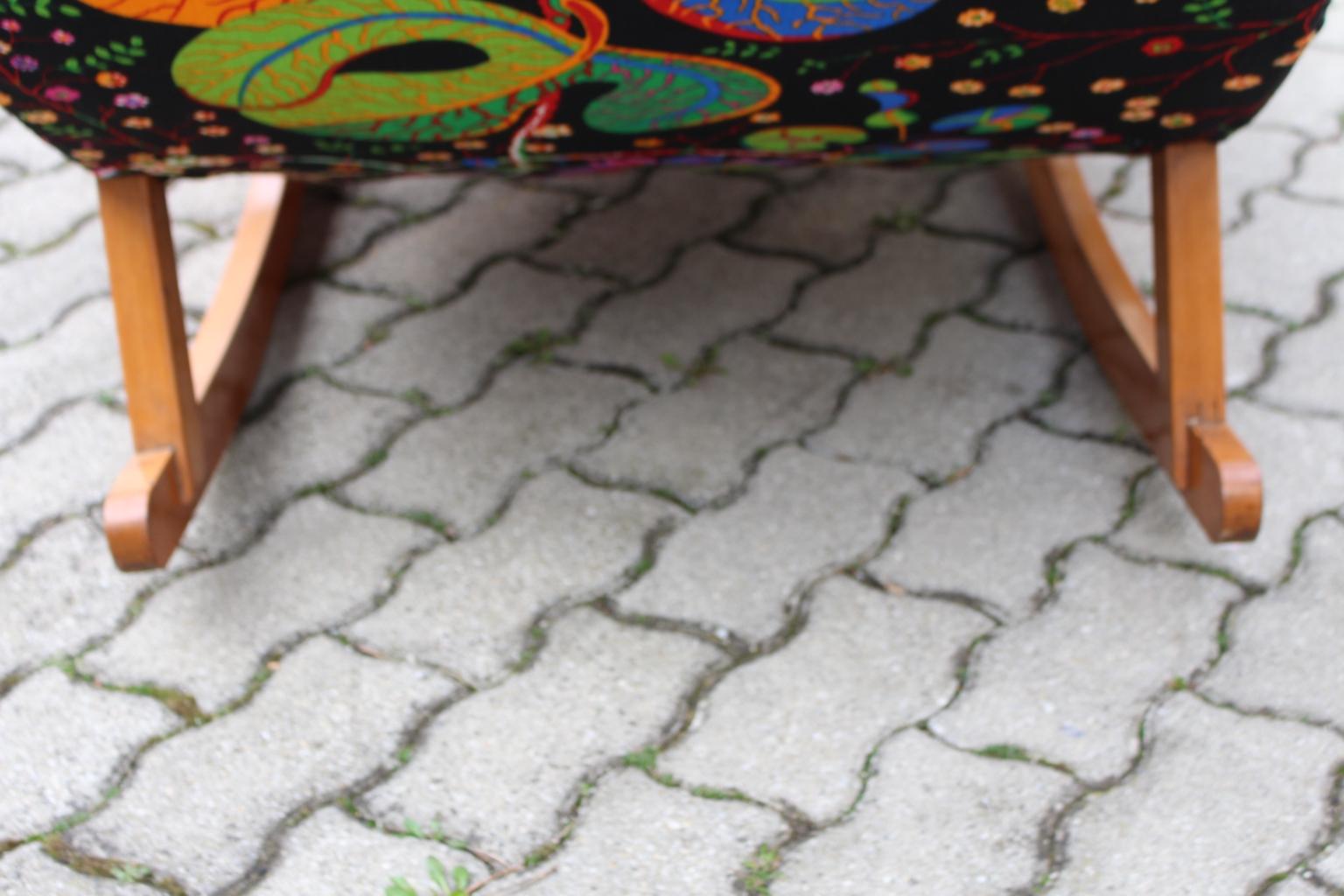 Josef Frank Adolf Loos Multicolored Wood Art Deco Era Vintage Rocking ...