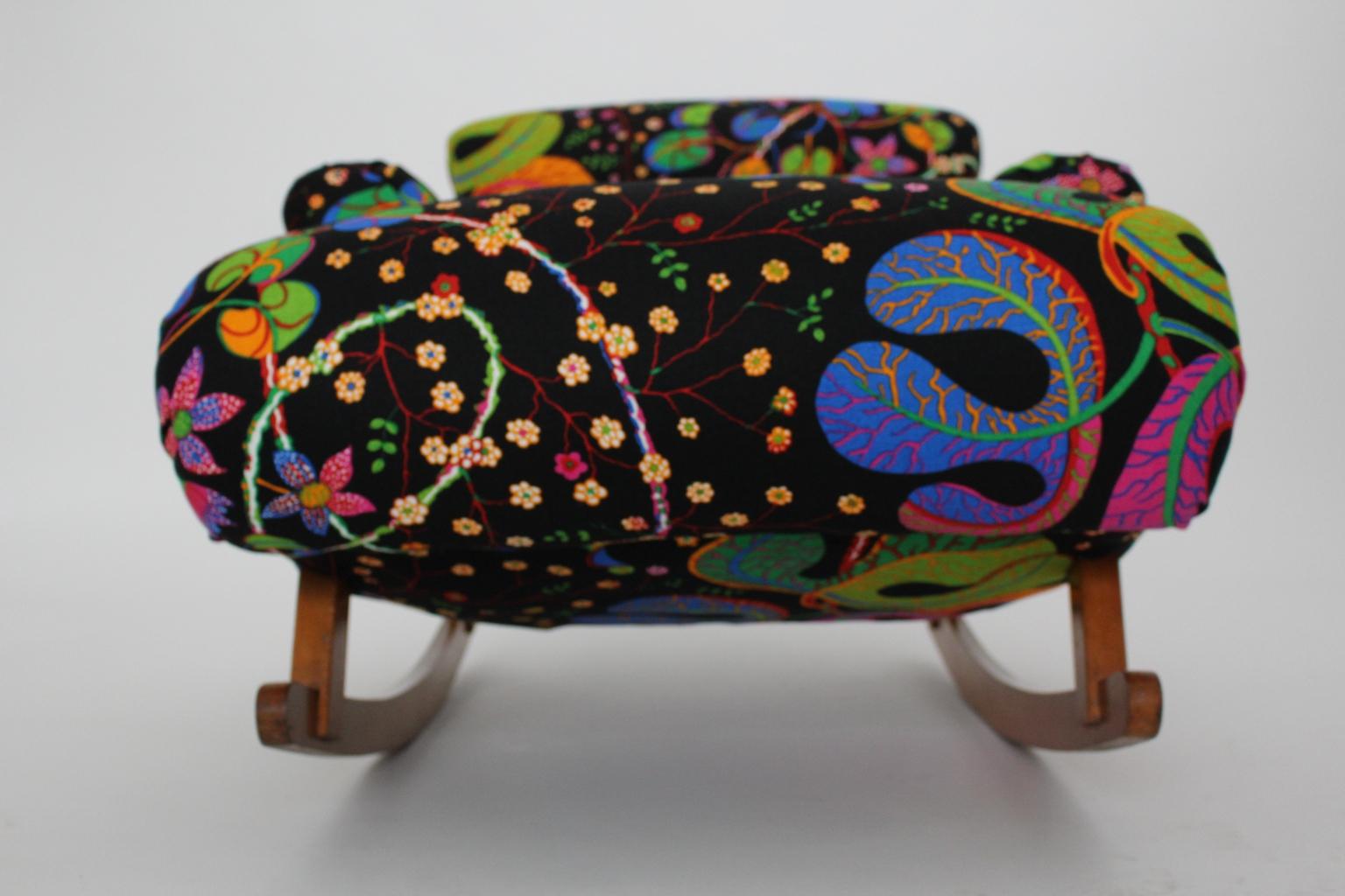 Josef Frank Adolf Loos Multicolored Wood Art Deco Era Vintage Rocking ...