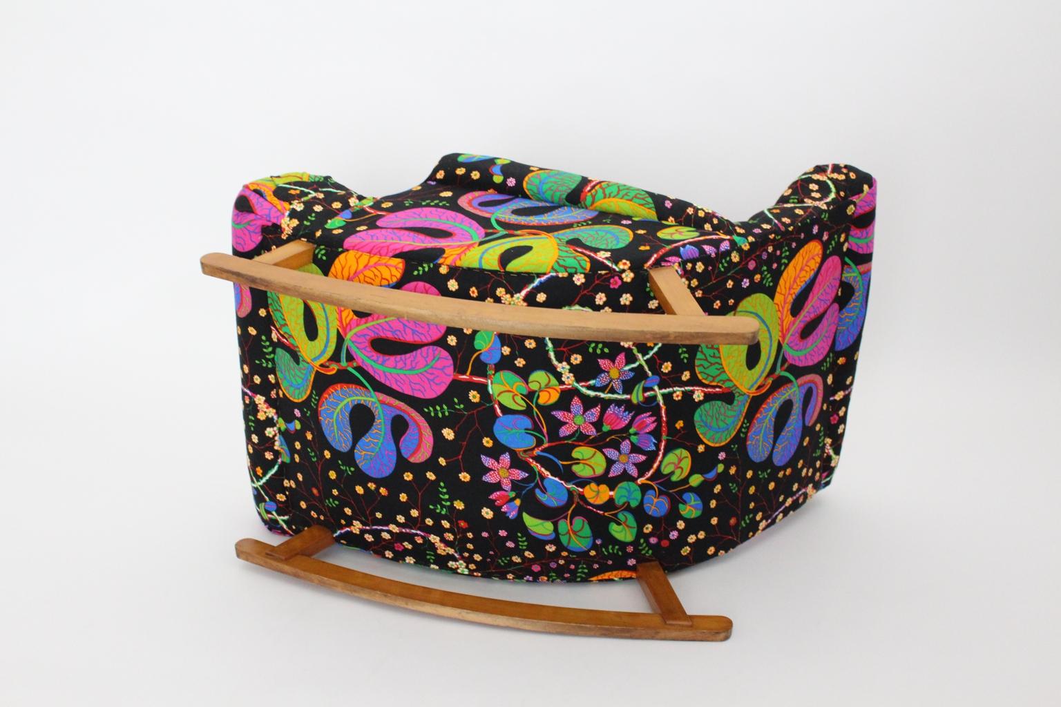Josef Frank Adolf Loos Multicolored Wood Art Deco Era Vintage Rocking ...