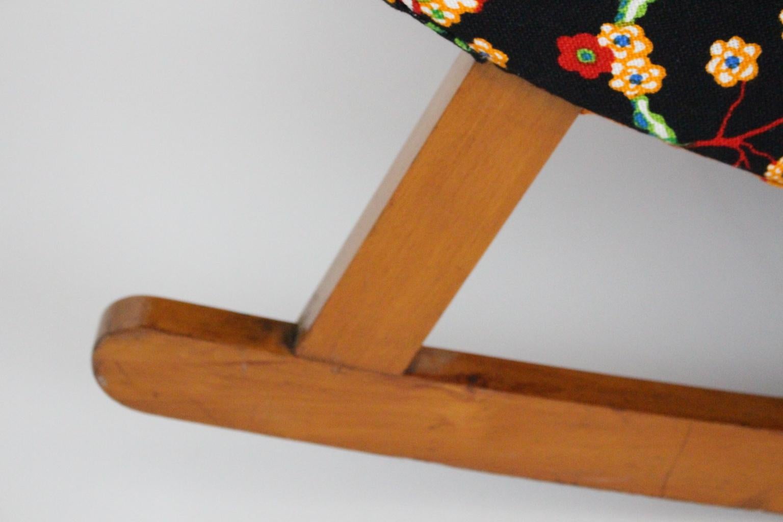Josef Frank Adolf Loos Multicolored Wood Art Deco Era Vintage Rocking ...