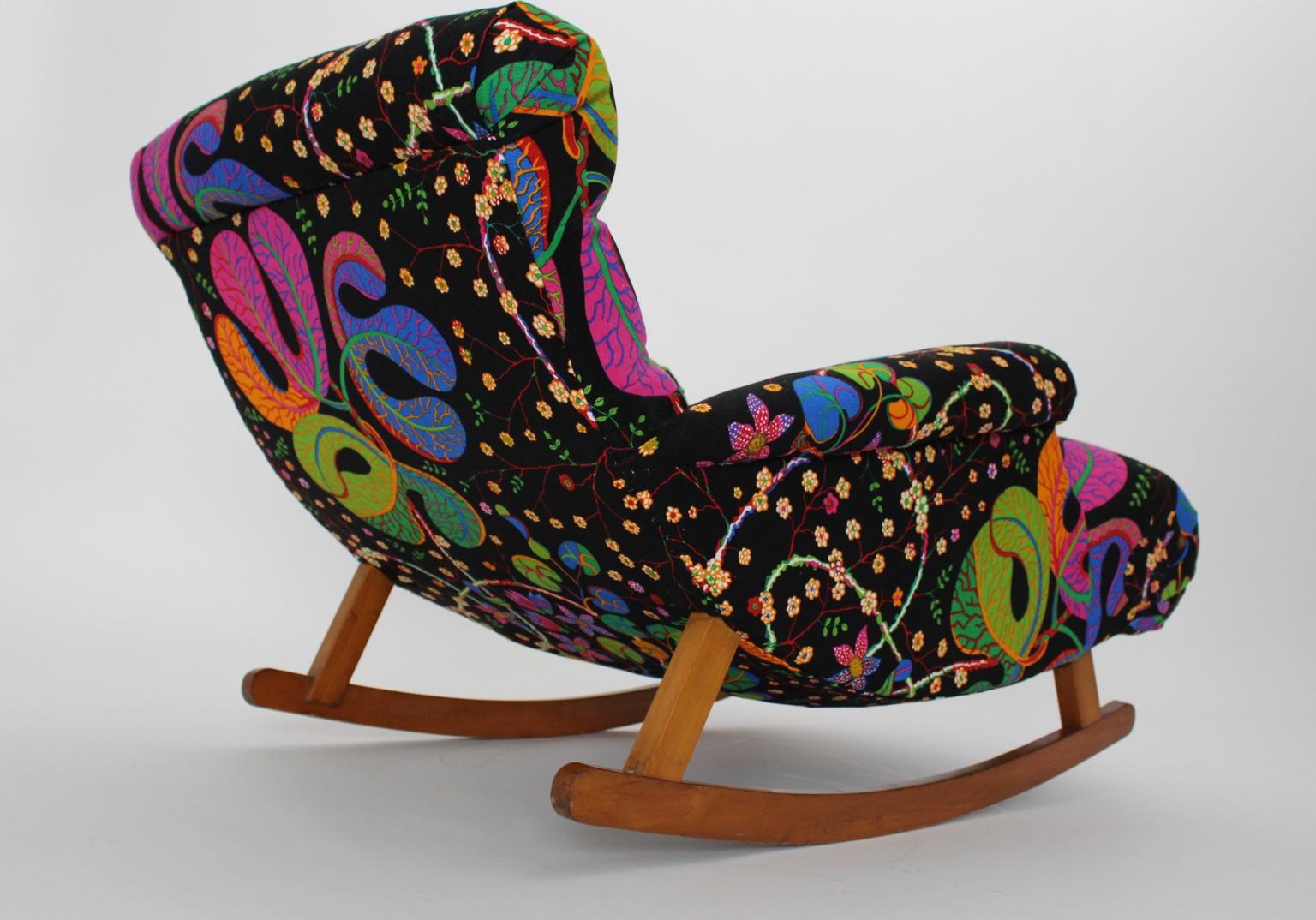 Josef Frank Adolf Loos Multicolored Wood Art Deco Era Vintage Rocking ...