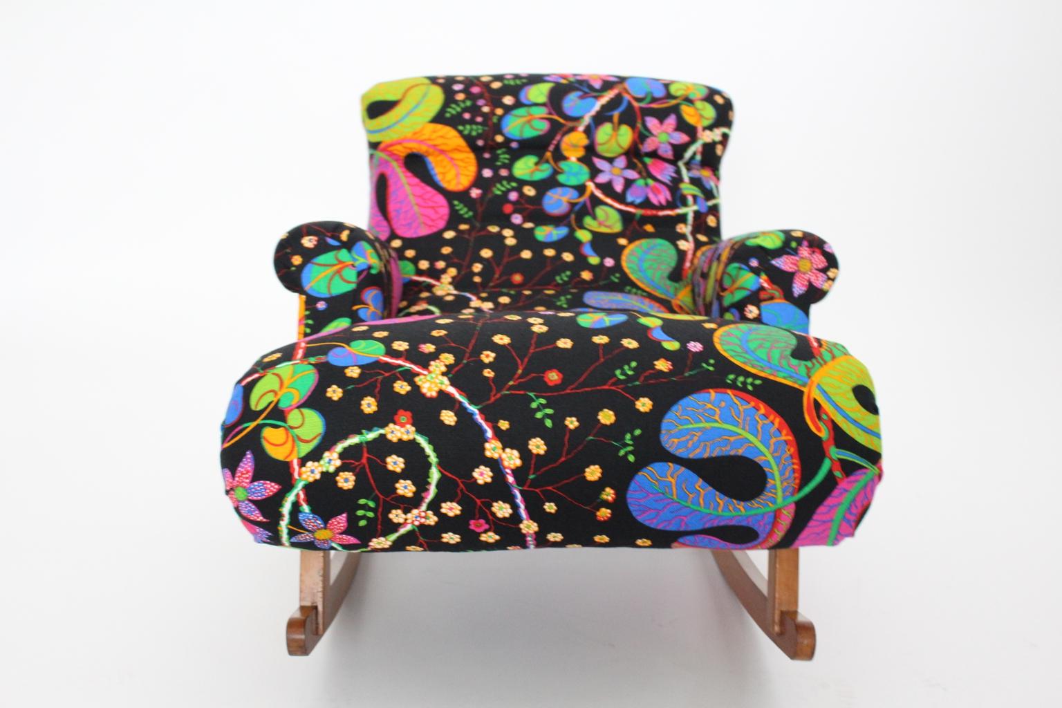 Josef Frank Adolf Loos Multicolored Wood Art Deco Era Vintage Rocking ...