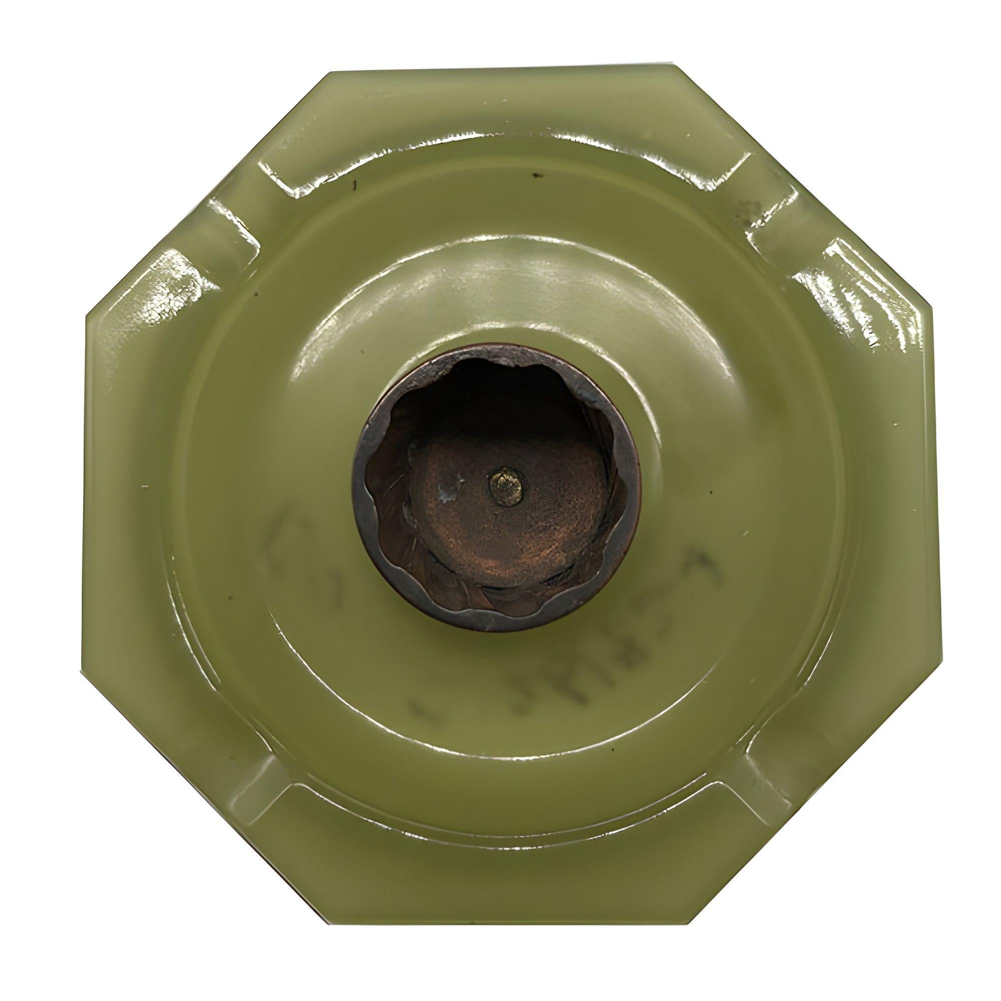 Art Deco Achat & Kupfer Streichholzhalter Aschenbecher, Paar (amerikanisch) im Angebot