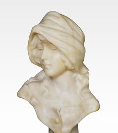 Art Deco Alabaster Bust