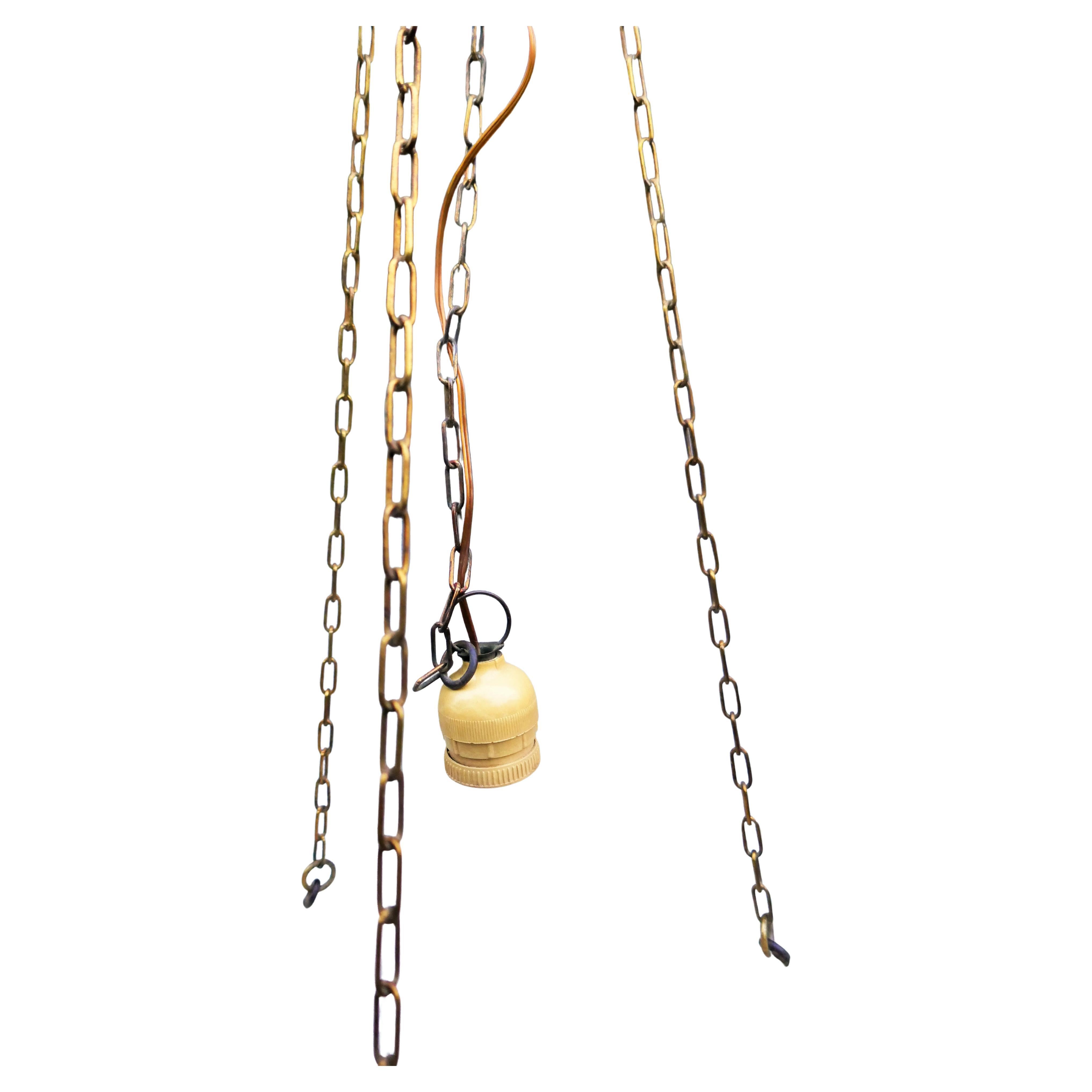 Art Deco alabaster chandelier. in vendita 7