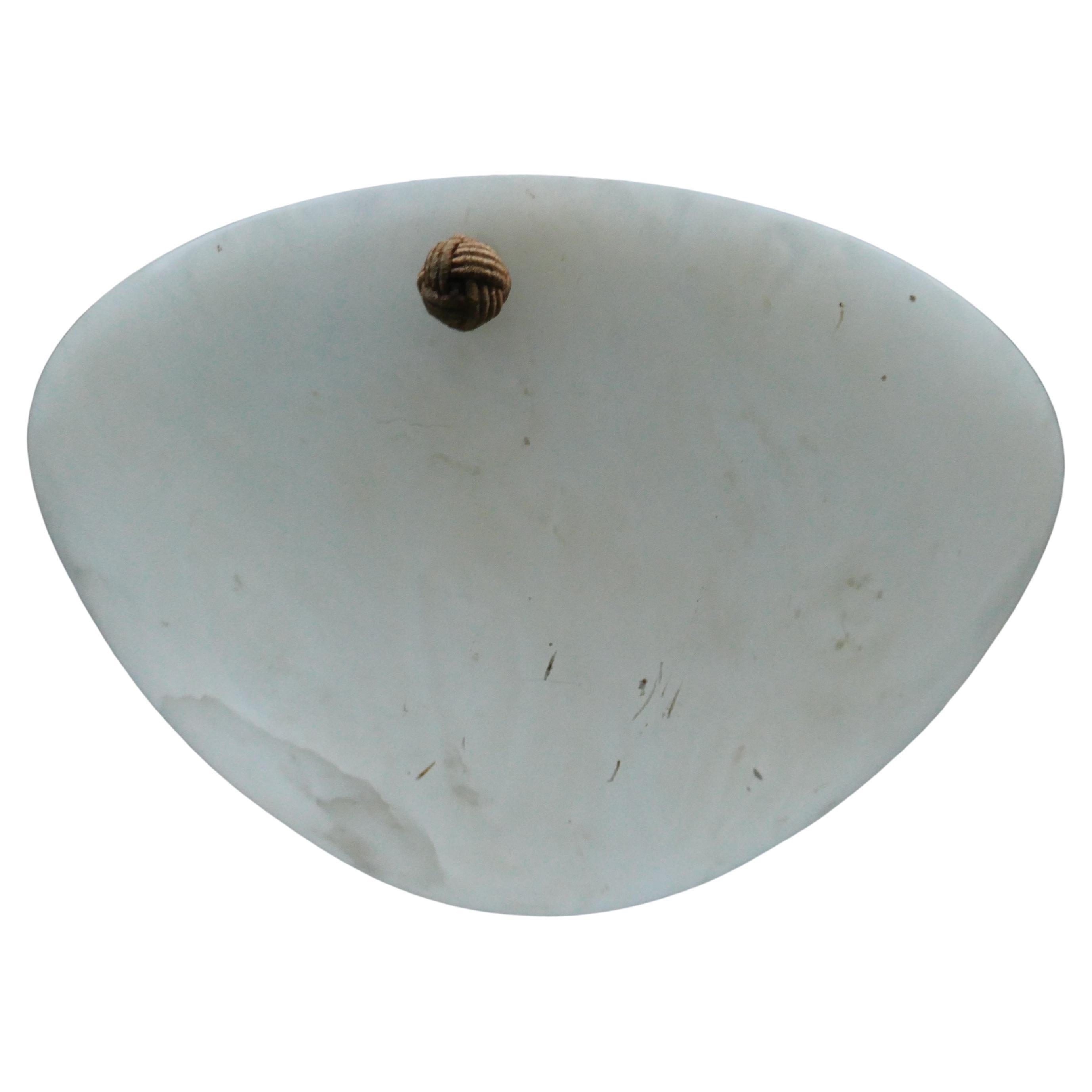 Art Deco alabaster chandelier. in vendita 5
