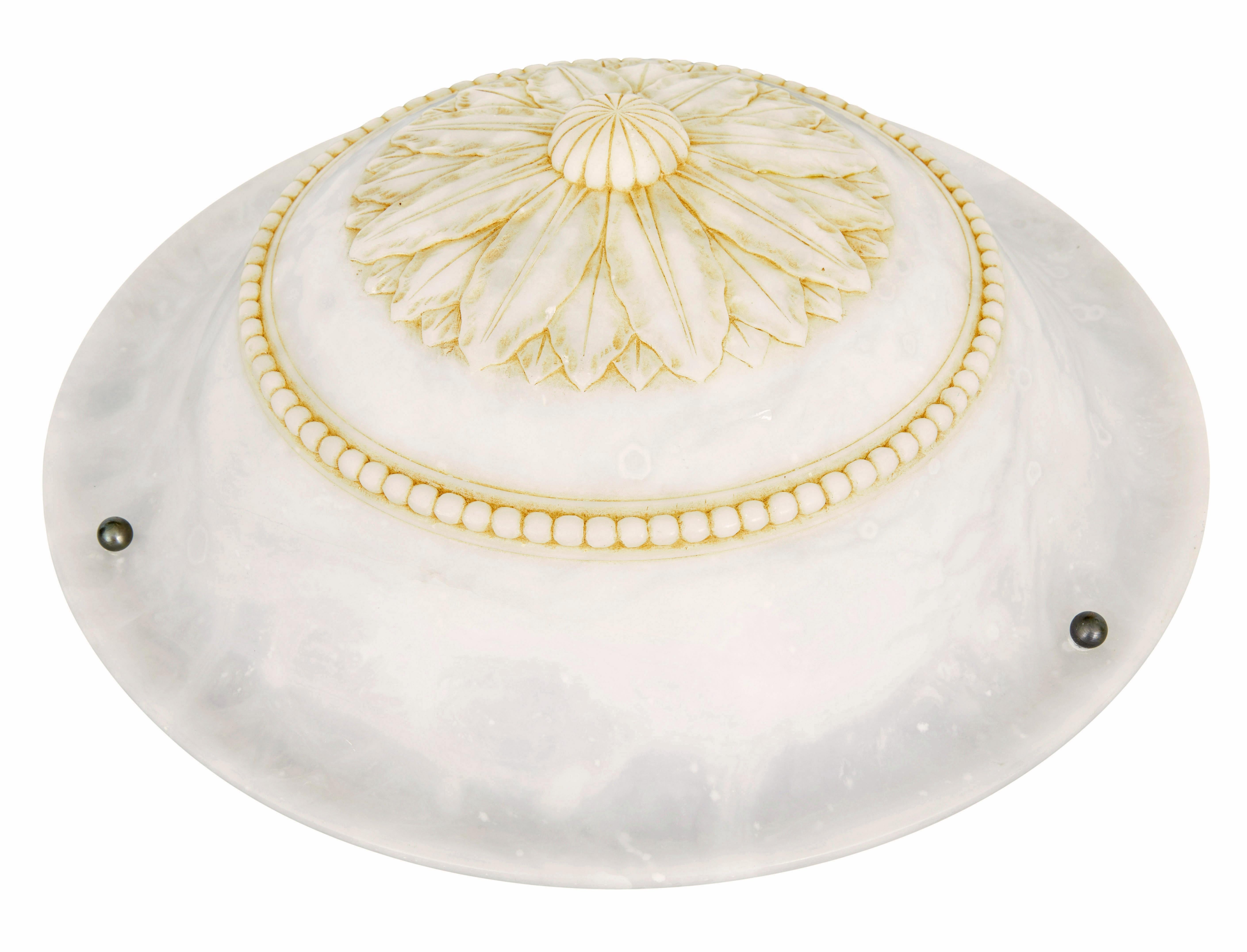 Swedish Art deco alabaster pendant light