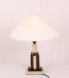 Art Deco Alabaster Table Lamp
