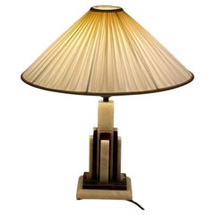 Art Deco Alabaster Table Lamp