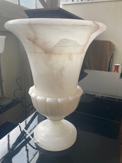 Art Déco Alabaster table lamp. France 1940s.