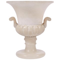 Antique Art Deco Alabaster Uplighter Urn Lamp
