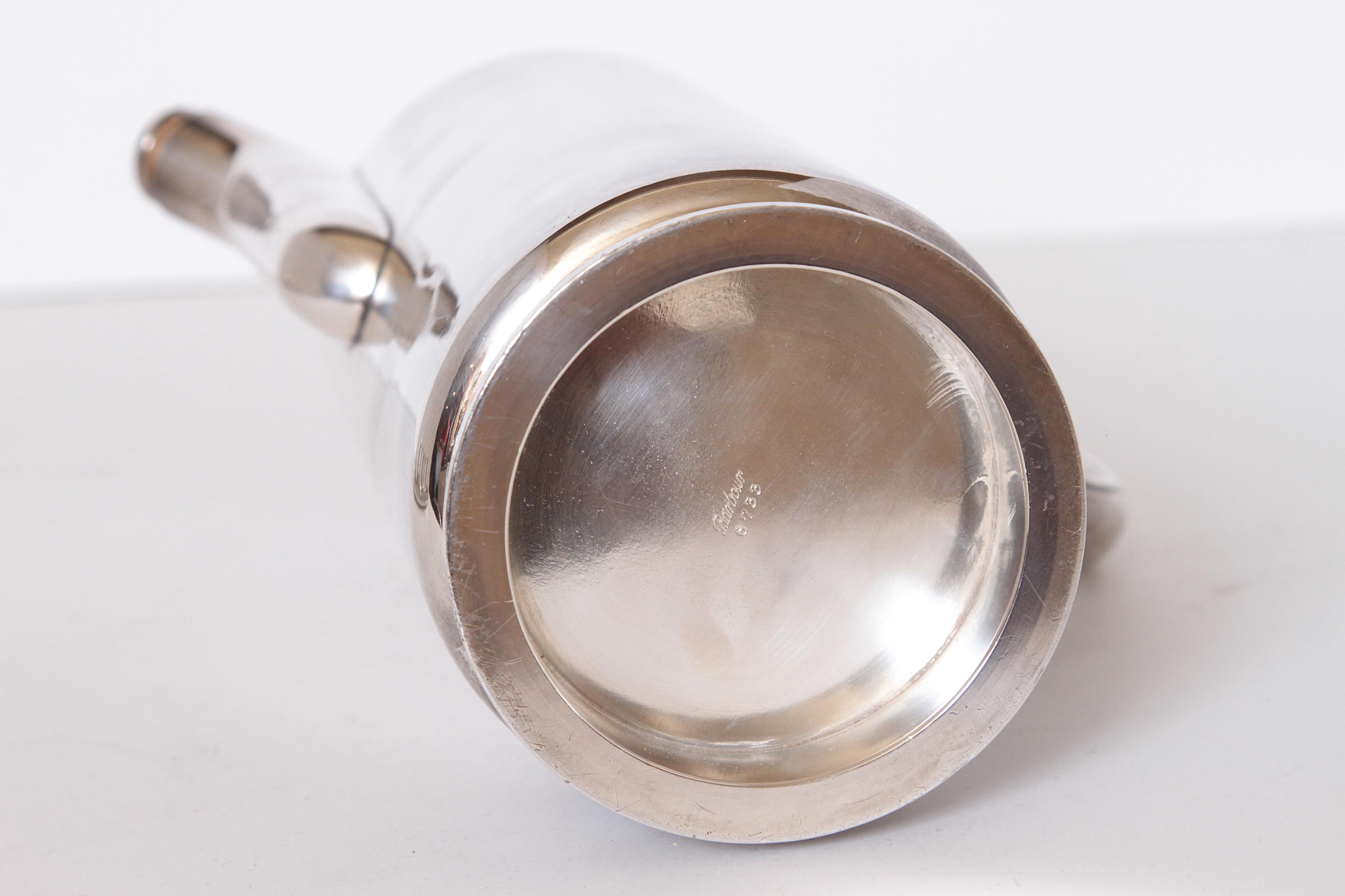 Art Deco Albert Feinauer Silver Plate / Catalin Cocktail Set for Barbour Silver 11