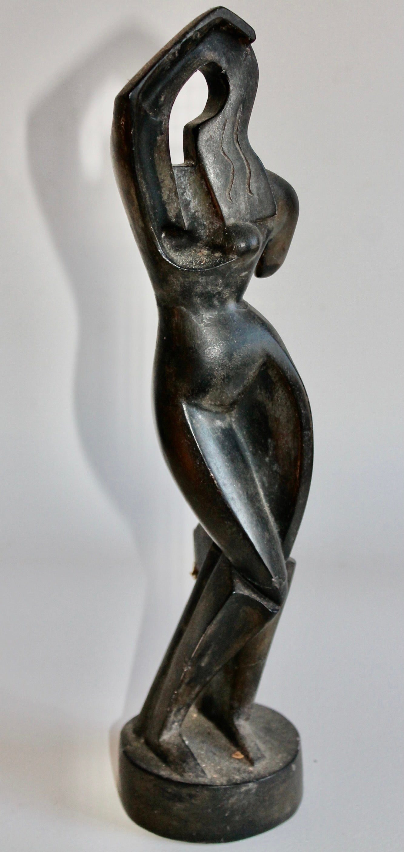 Cast Art Deco Alexander Archipenko 'Woman Combing Her Hair' MOMA Reproduction