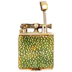 Art Deco Alfred Dunhill England Parker Beacon Efficient Lighter Shagreen