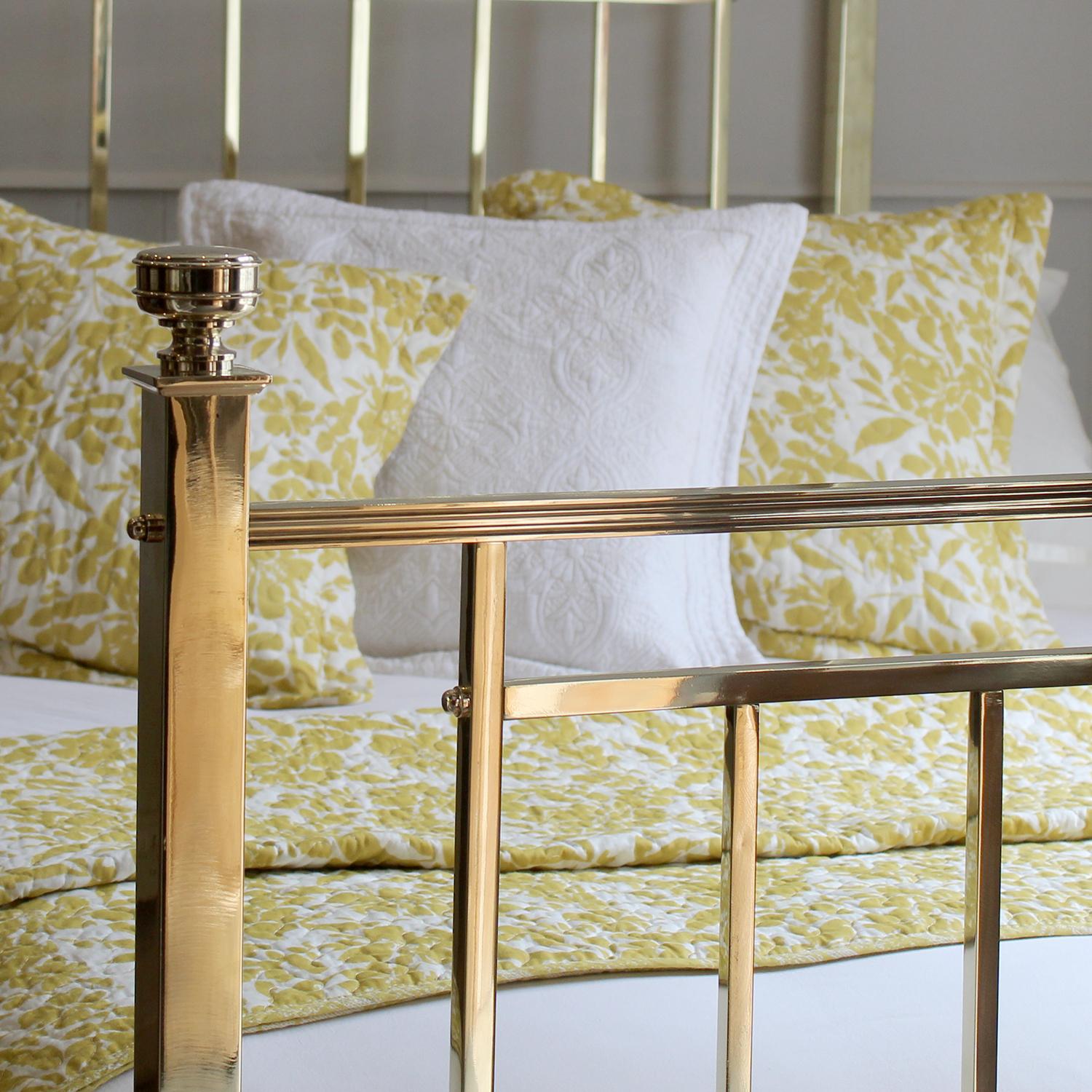 British Art Deco All Brass Antique Bed MD156