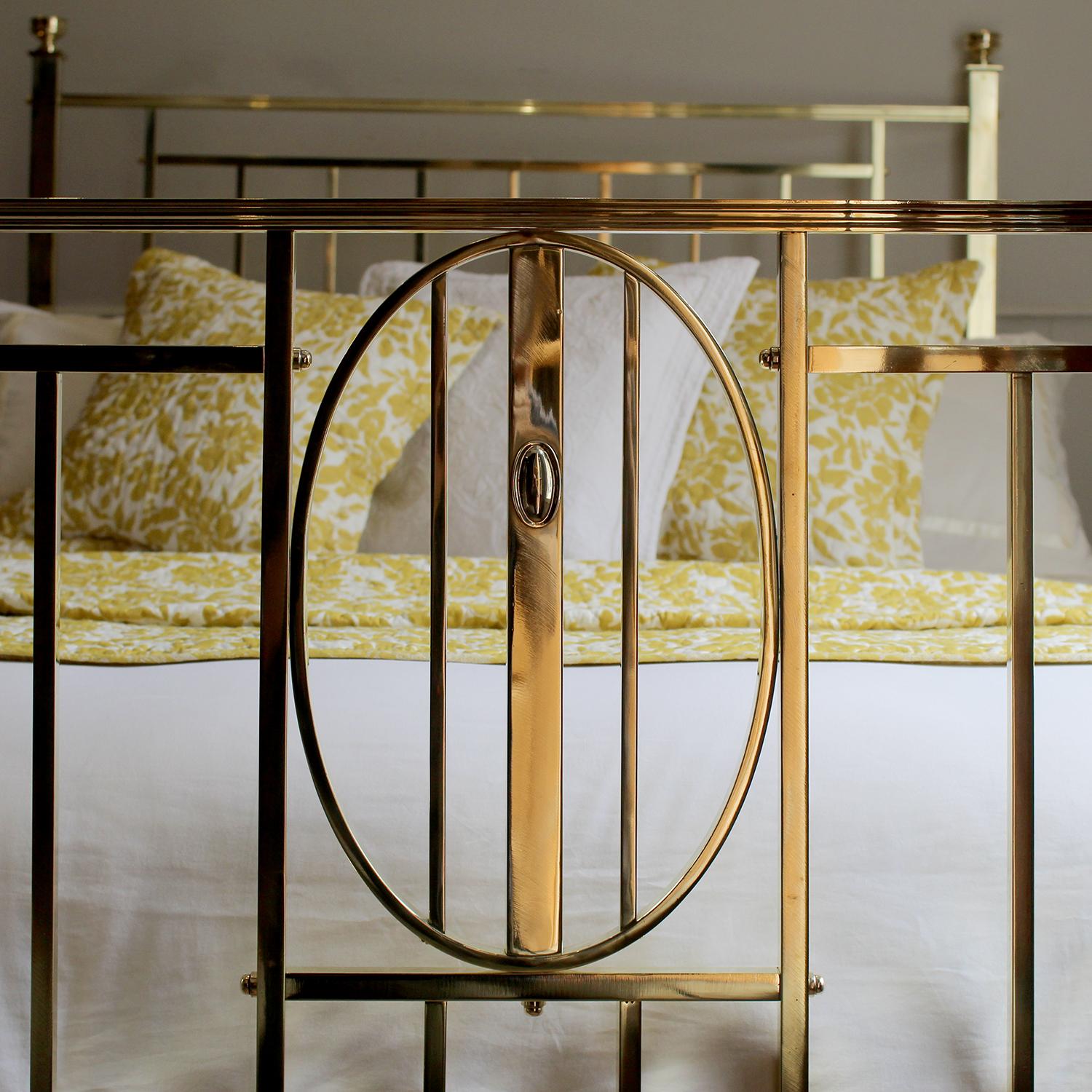 Art Deco All Brass Antique Bed MD156 In Good Condition In Wrexham, GB