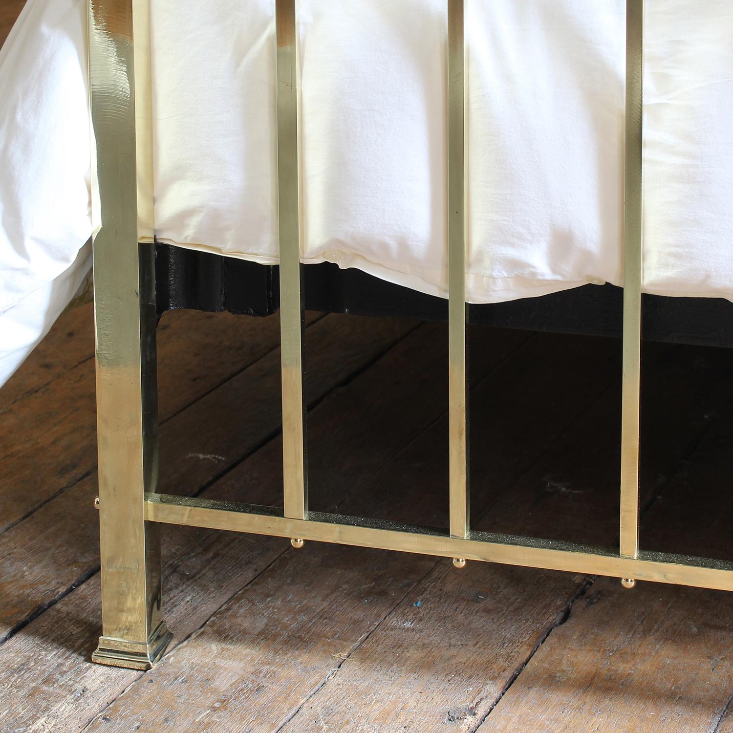 Early 20th Century Art Deco All Brass Antique Bed MD156