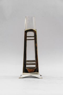 Vaso in alpaca Art Déco Vienna 1920 circa