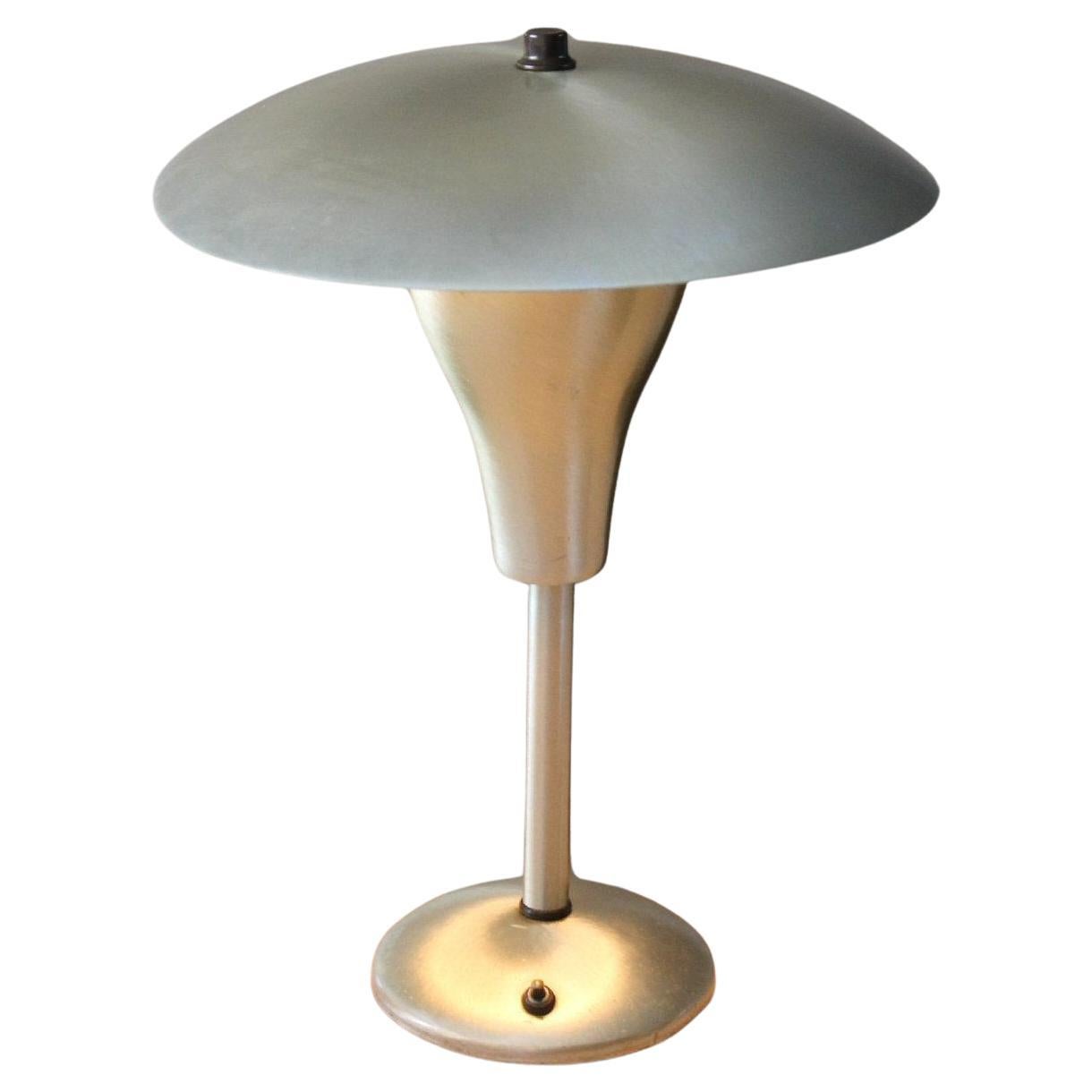 Art Deco Aluminum Bauhaus Era Reflector Lamp!  Machine Age 30s 40s Russel Wright