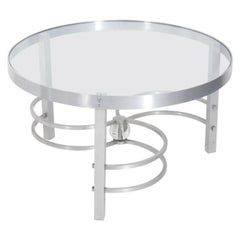 Art Deco Aluminum Coffee Table, circa 1930s