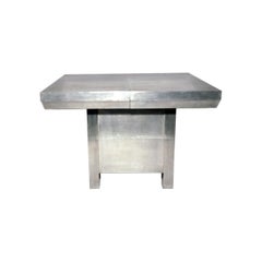 Art Deco Aluminum Extension Table