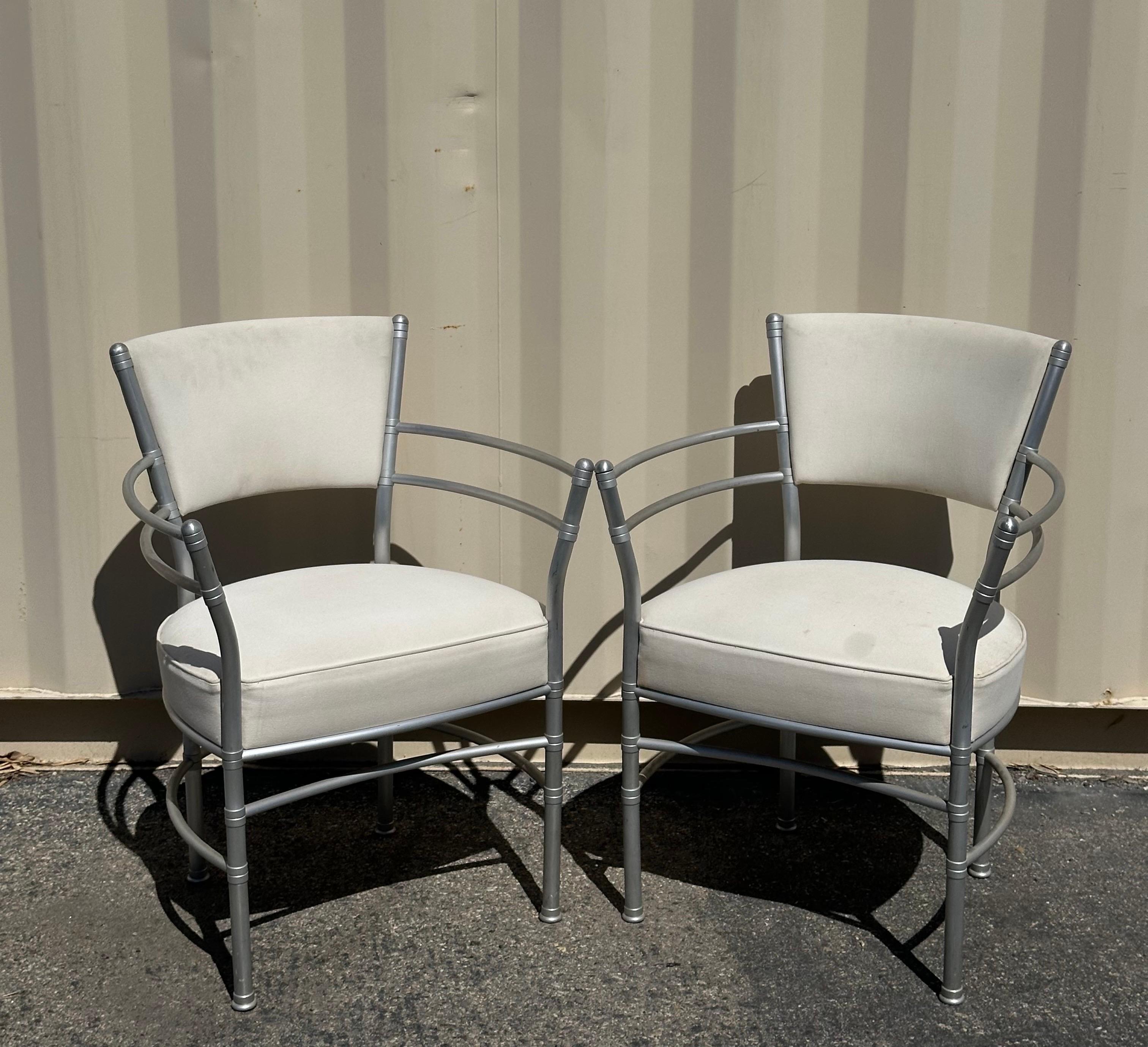 Ensemble de chaises longues et de canapés en aluminium Art déco par Warren McArthur en vente 5