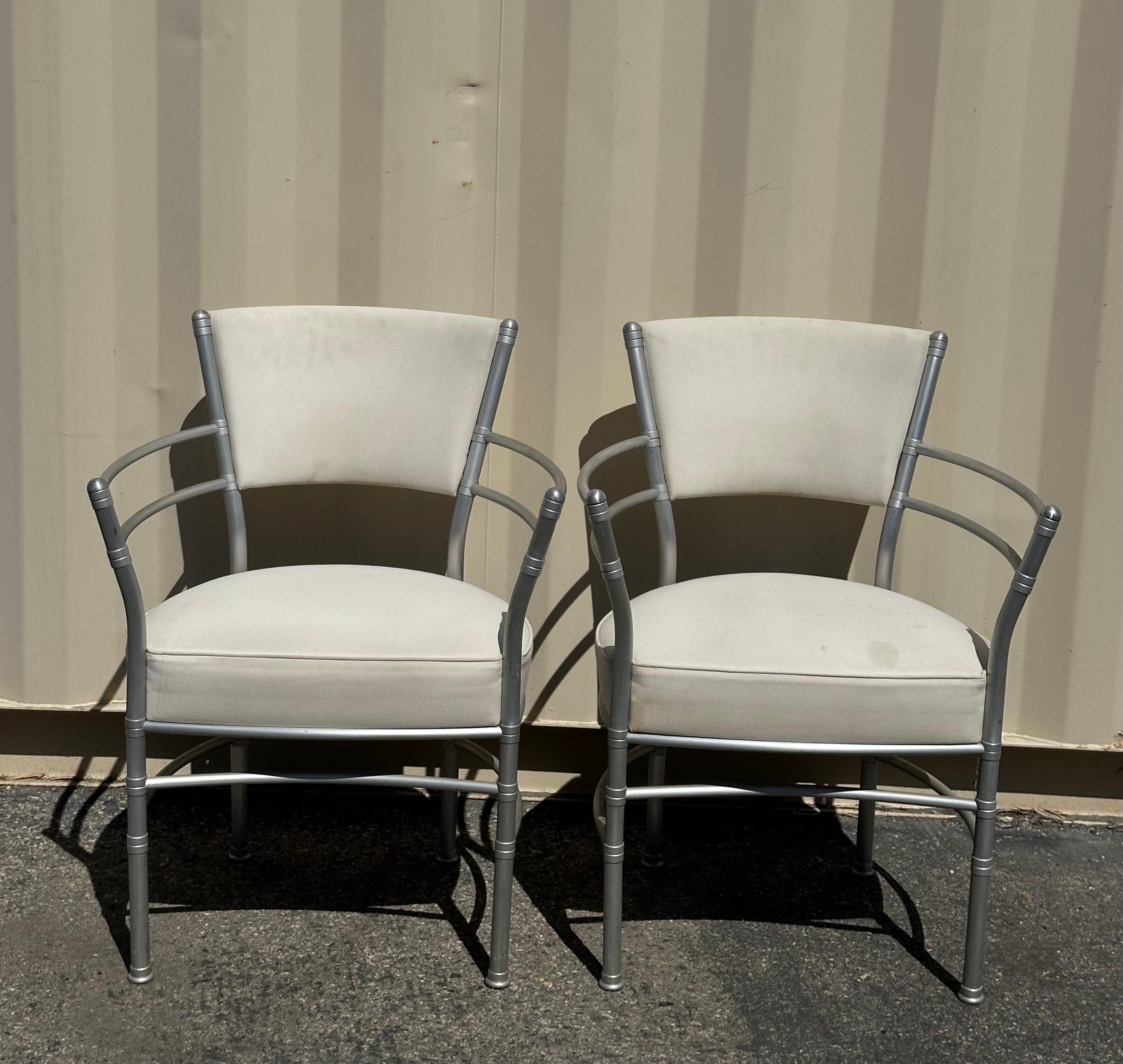 Ensemble de chaises longues et de canapés en aluminium Art déco par Warren McArthur en vente 6