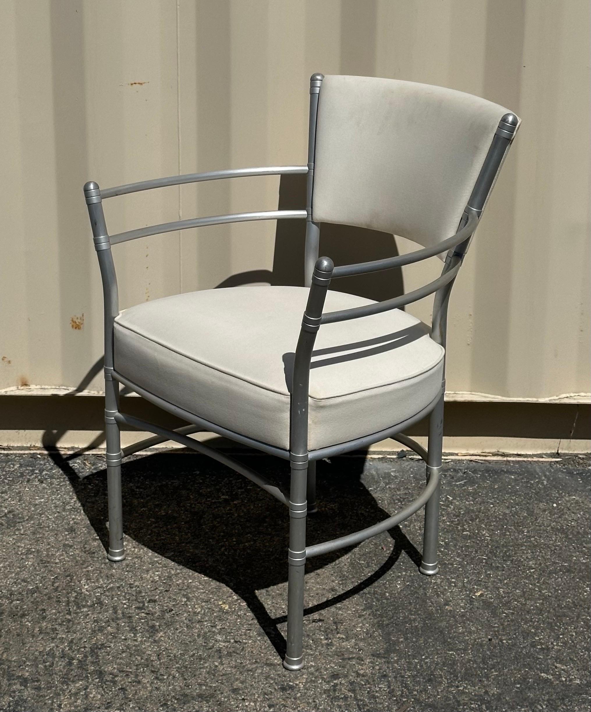 Ensemble de chaises longues et de canapés en aluminium Art déco par Warren McArthur en vente 8