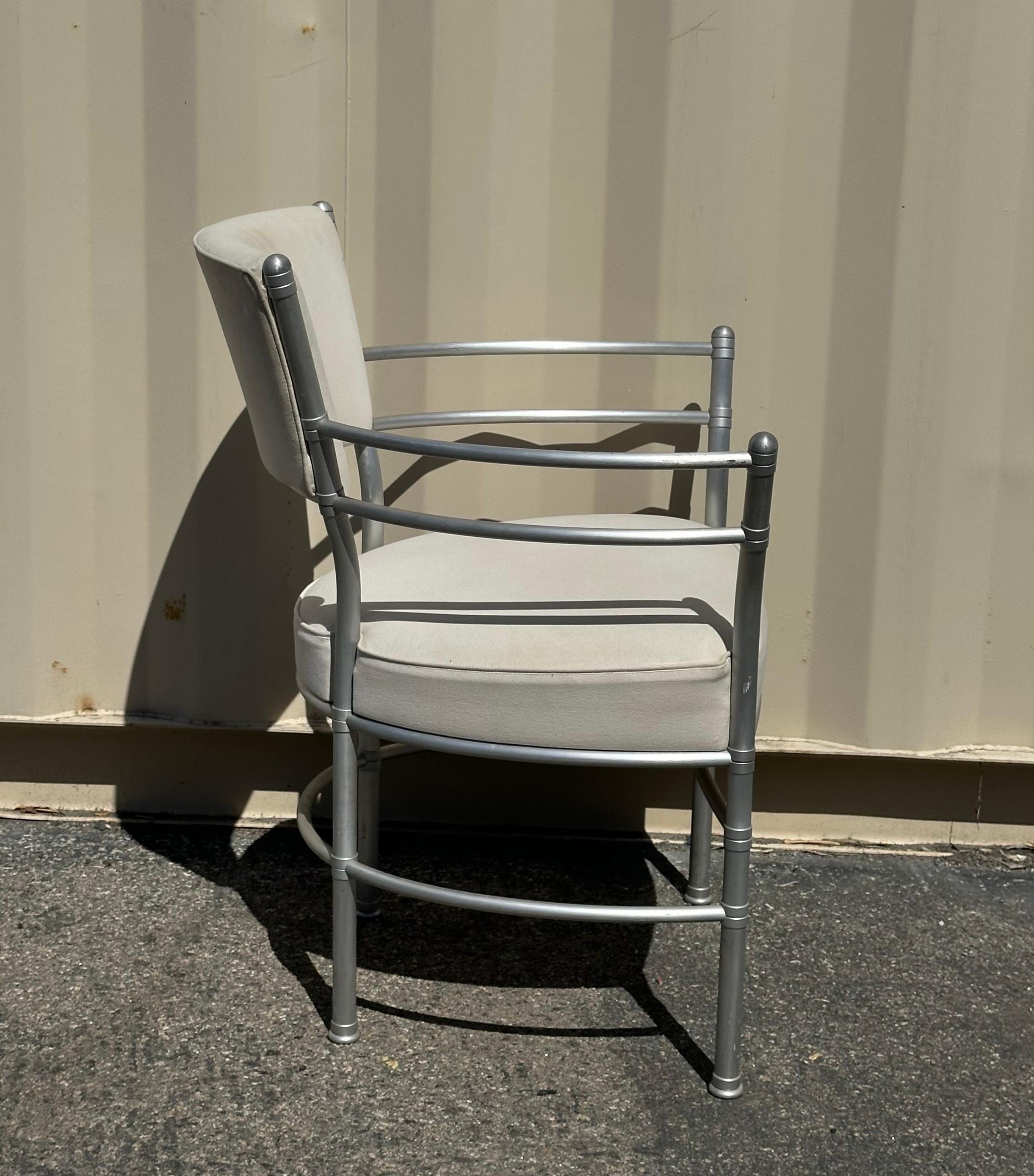 Ensemble de chaises longues et de canapés en aluminium Art déco par Warren McArthur en vente 11