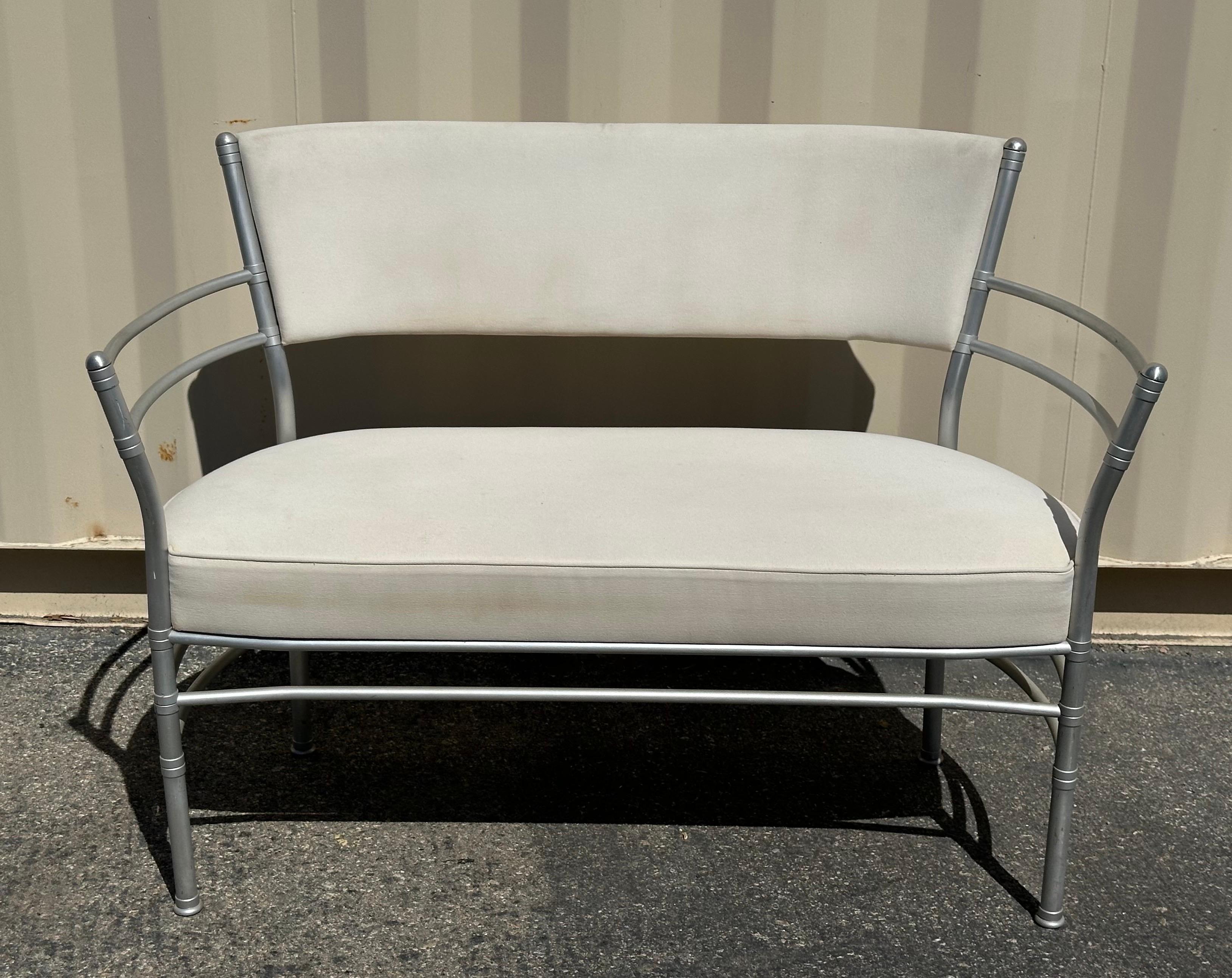 Ensemble de chaises longues et de canapés en aluminium Art déco par Warren McArthur en vente 1