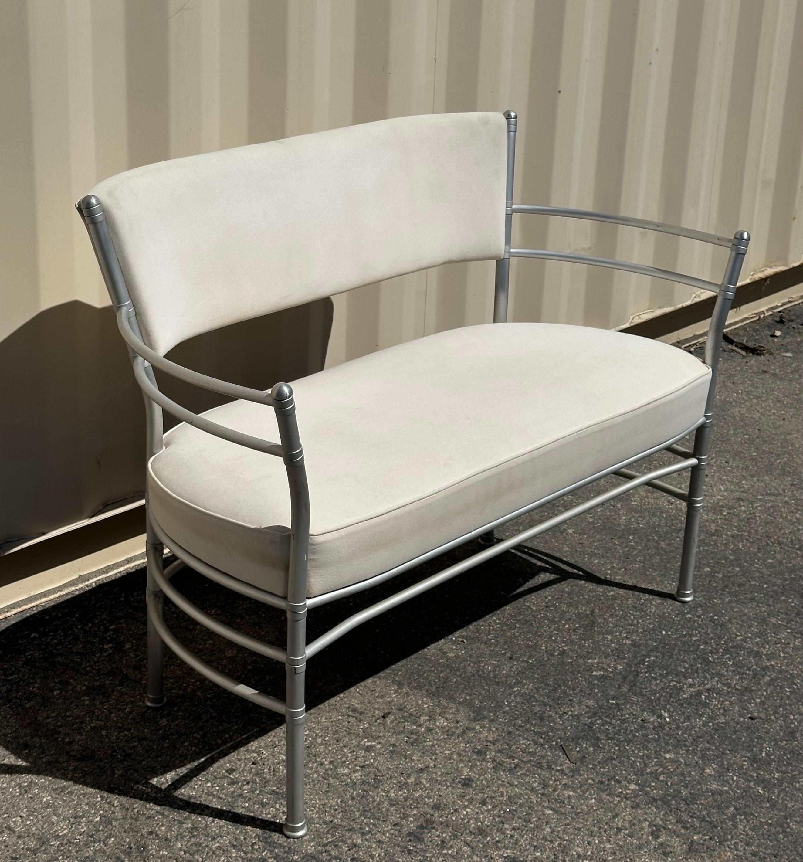 Ensemble de chaises longues et de canapés en aluminium Art déco par Warren McArthur en vente 2