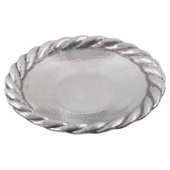 Art Deco Aluminum Platter Centerpiece or Tray by Irman France, 1930s