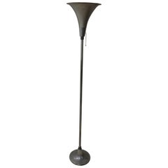 Art Deco Aluminum Torchiere Floor Lamp, c1935