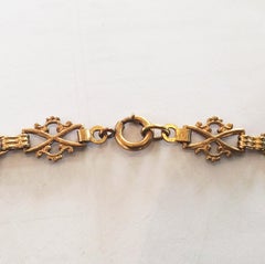 Art Deco Amber Vauxhall Glass Necklace