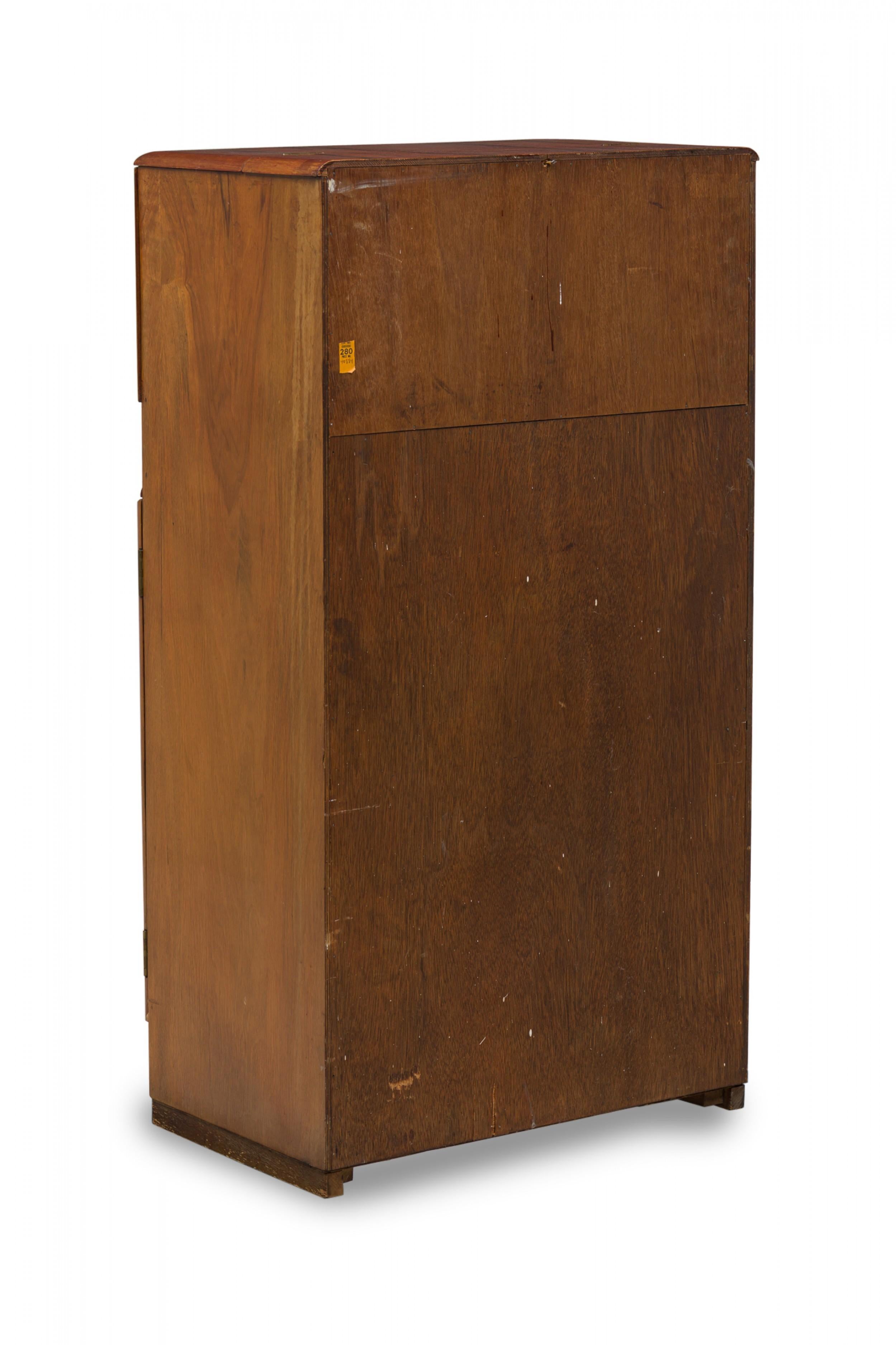 Art Deco American Mid-Century Dry Bar / Cocktail Cabinet In Good Condition For Sale In Queens, NY
