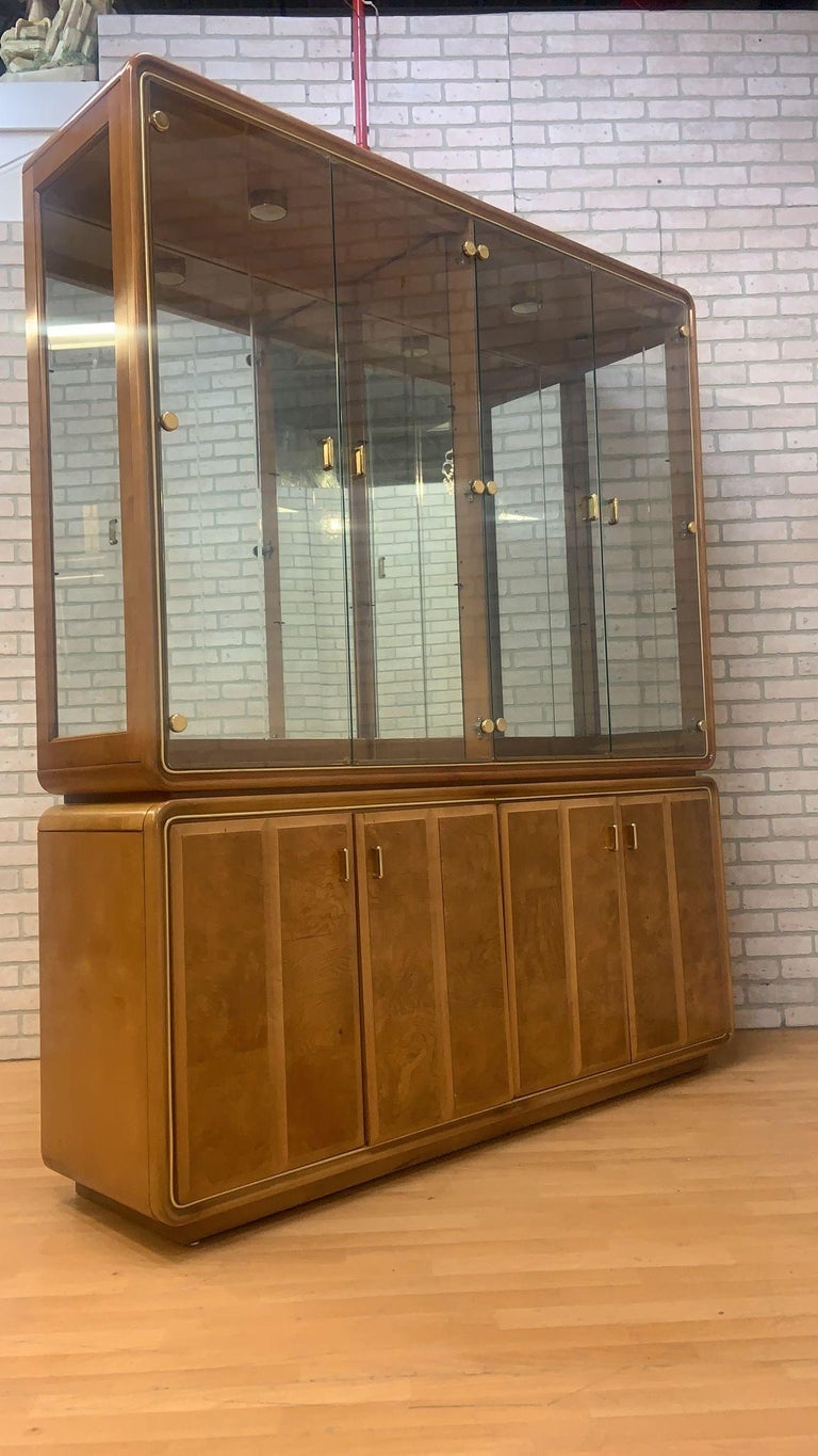 Art Deco American of Martinsville Burlwood Mirror China For