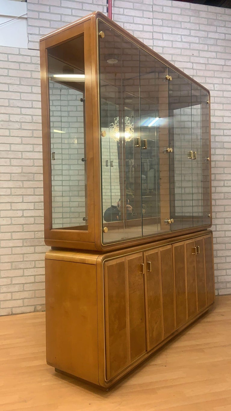 Art Deco American of Martinsville Burlwood Mirror China For