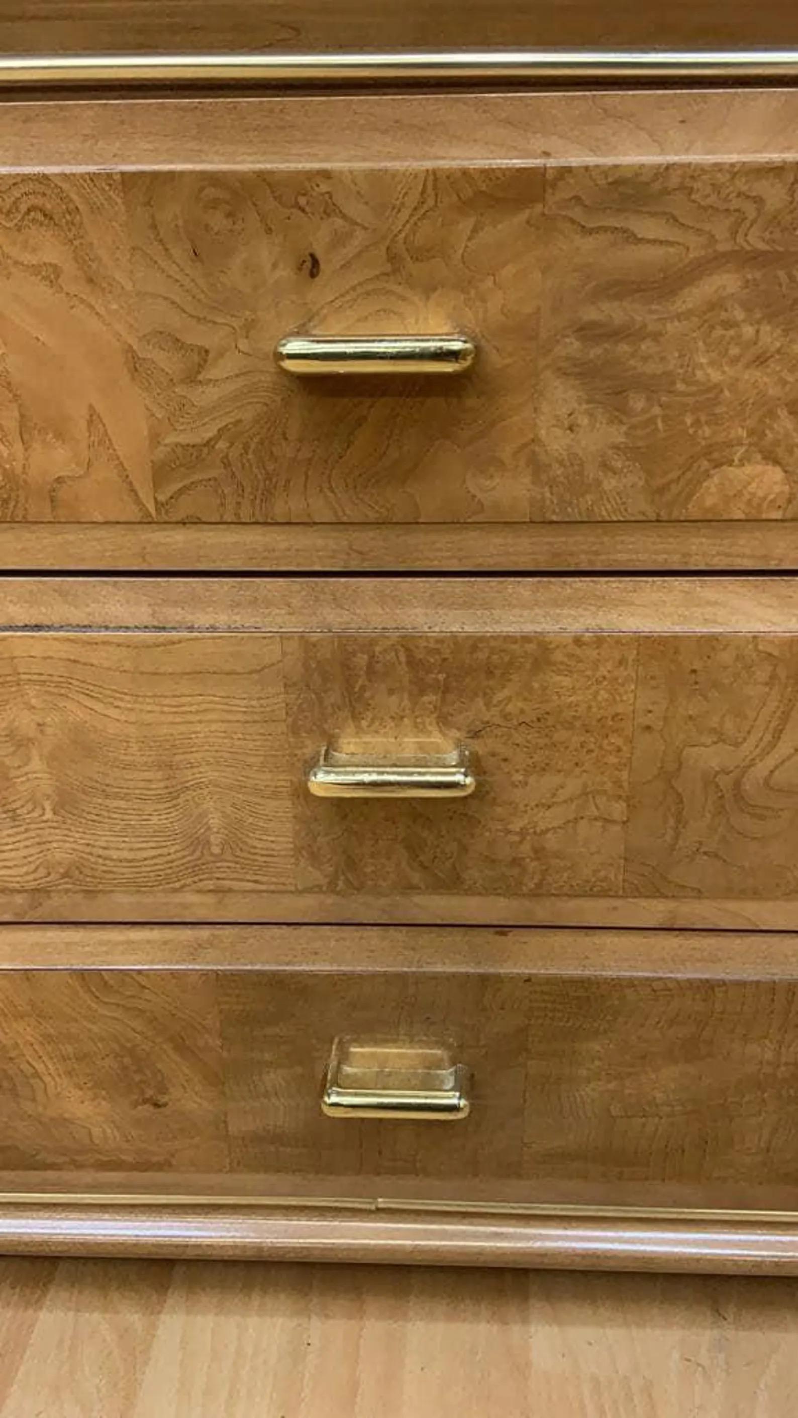 Art Deco American of Martinsville Headboard and Nightstand Bedroom Set For Sale 2