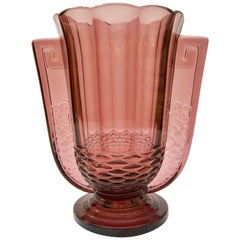 Antique Art Deco Amethyst Vase