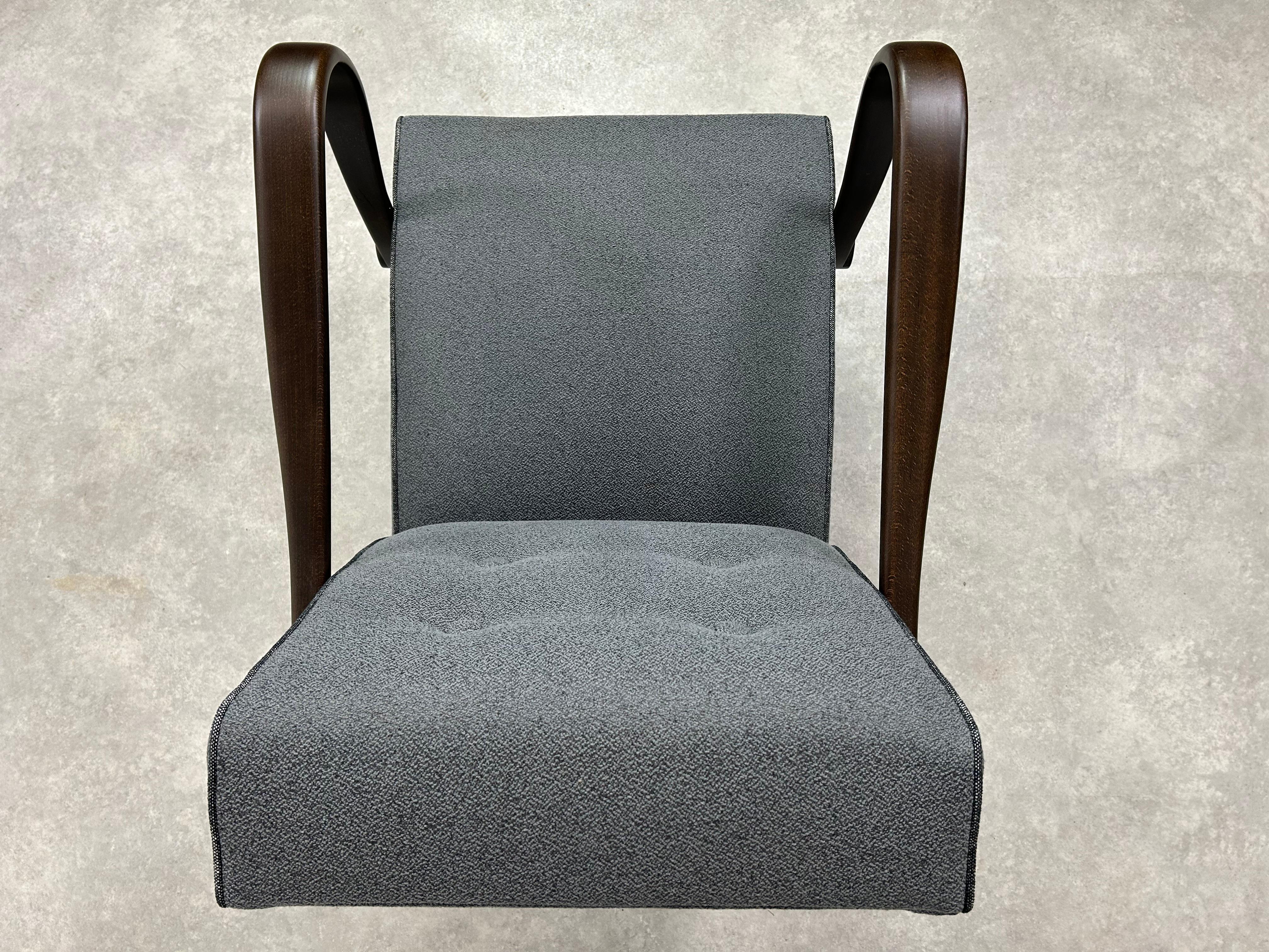 Silla amr art déco H320 de J.Halabala para UP Závody en venta 3