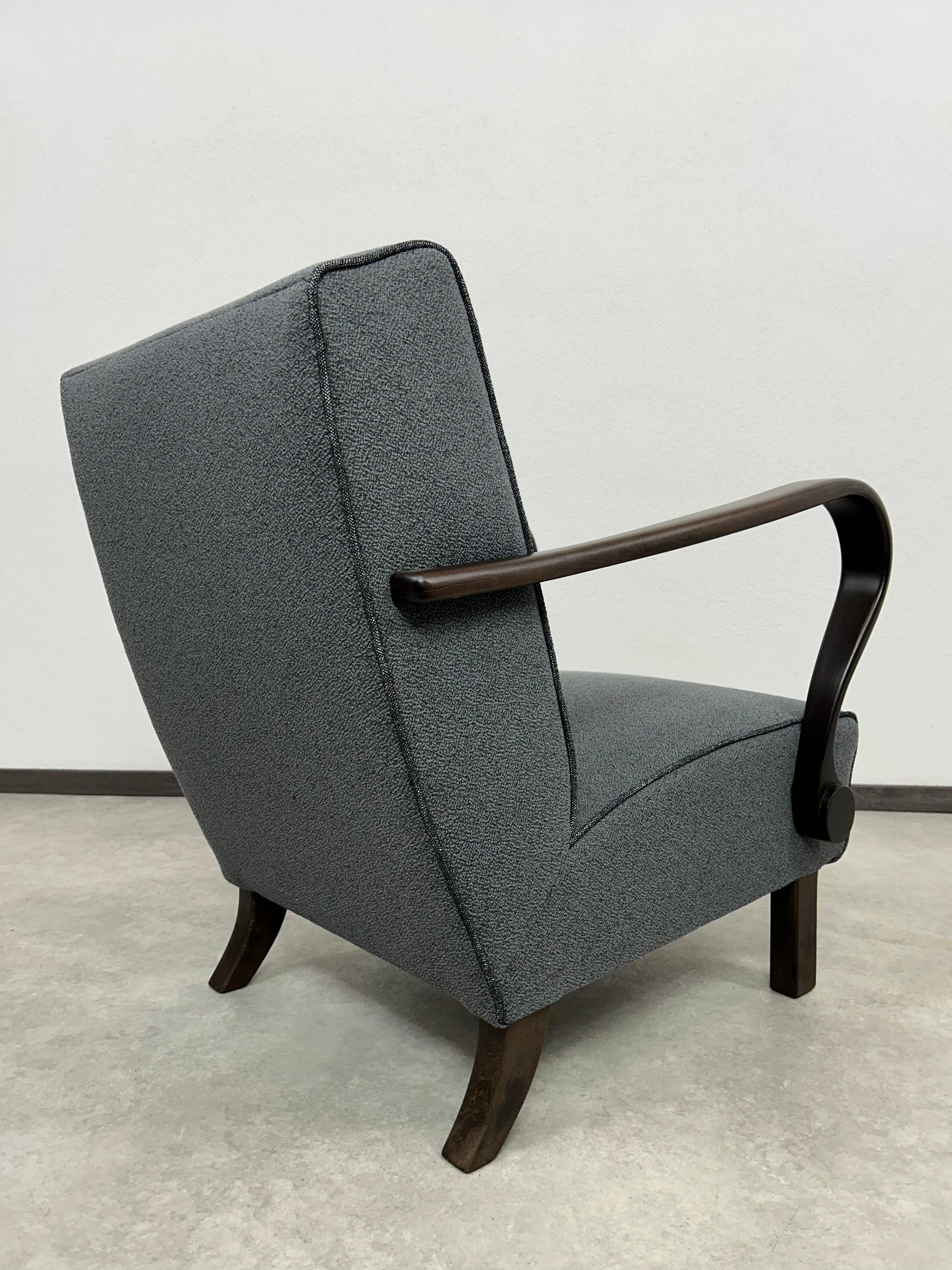 Silla amr art déco H320 de J.Halabala para UP Závody en venta 5