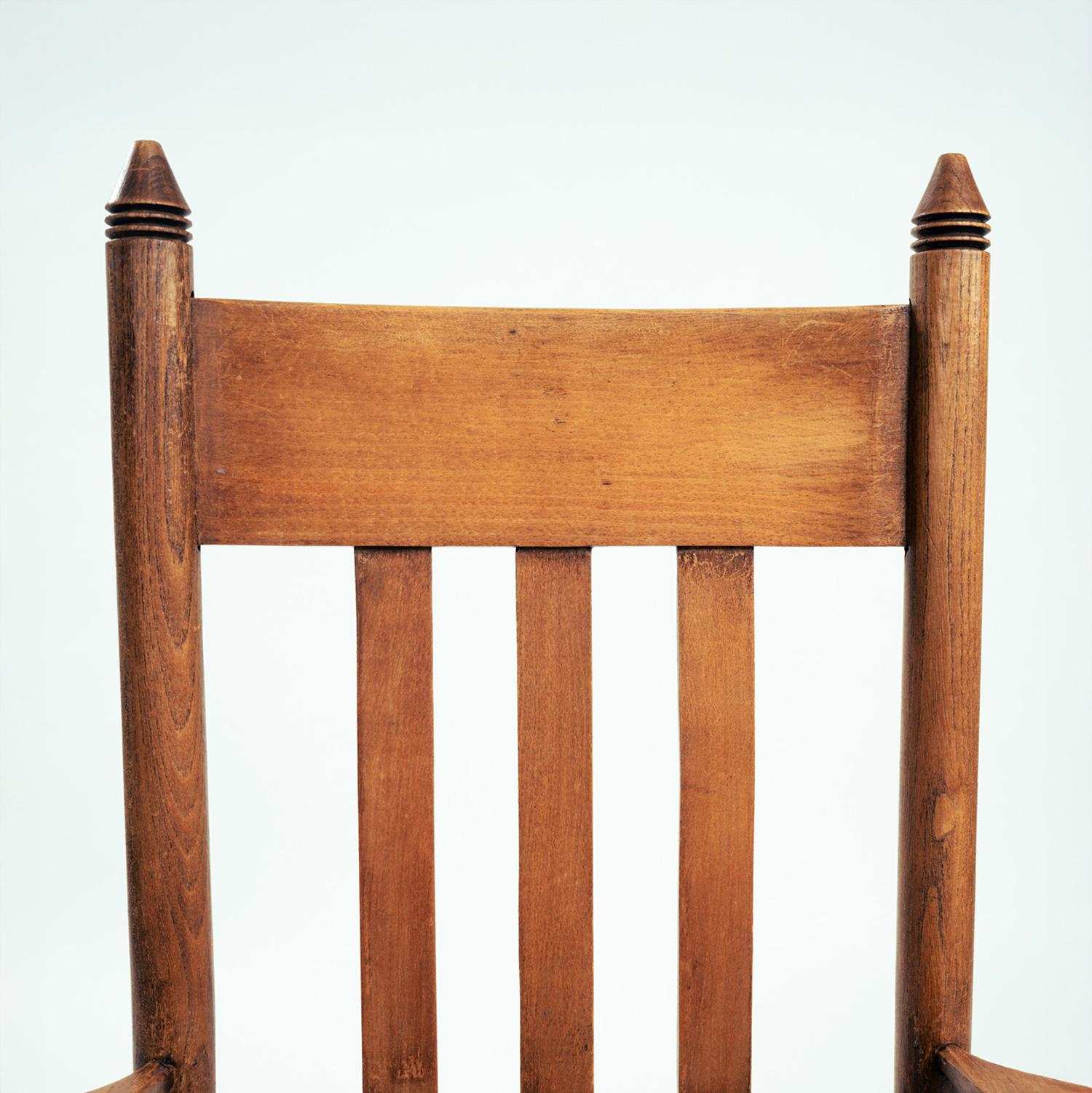 Art Deco Amsterdam School armchair in oak with straw seat, The netherlands, 1930 For Sale 4