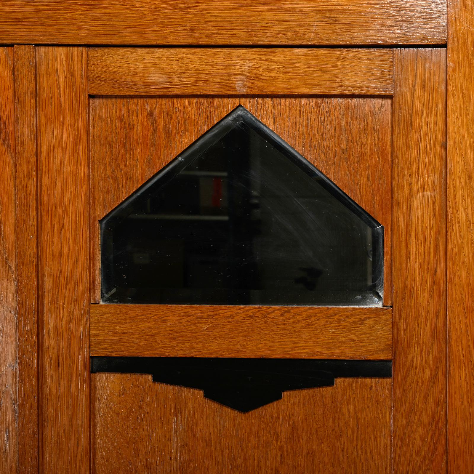 Armoire ou garde-robe de l'école d'Amsterdam Art déco, années 1930, Pays-Bas 3