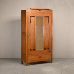 Art Deco Amsterdam School Armoir or Wardrobe, 1930s Netherlands