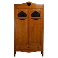 Armoire ou garde-robe de l'école d'Amsterdam Art déco, années 1930, Pays-Bas