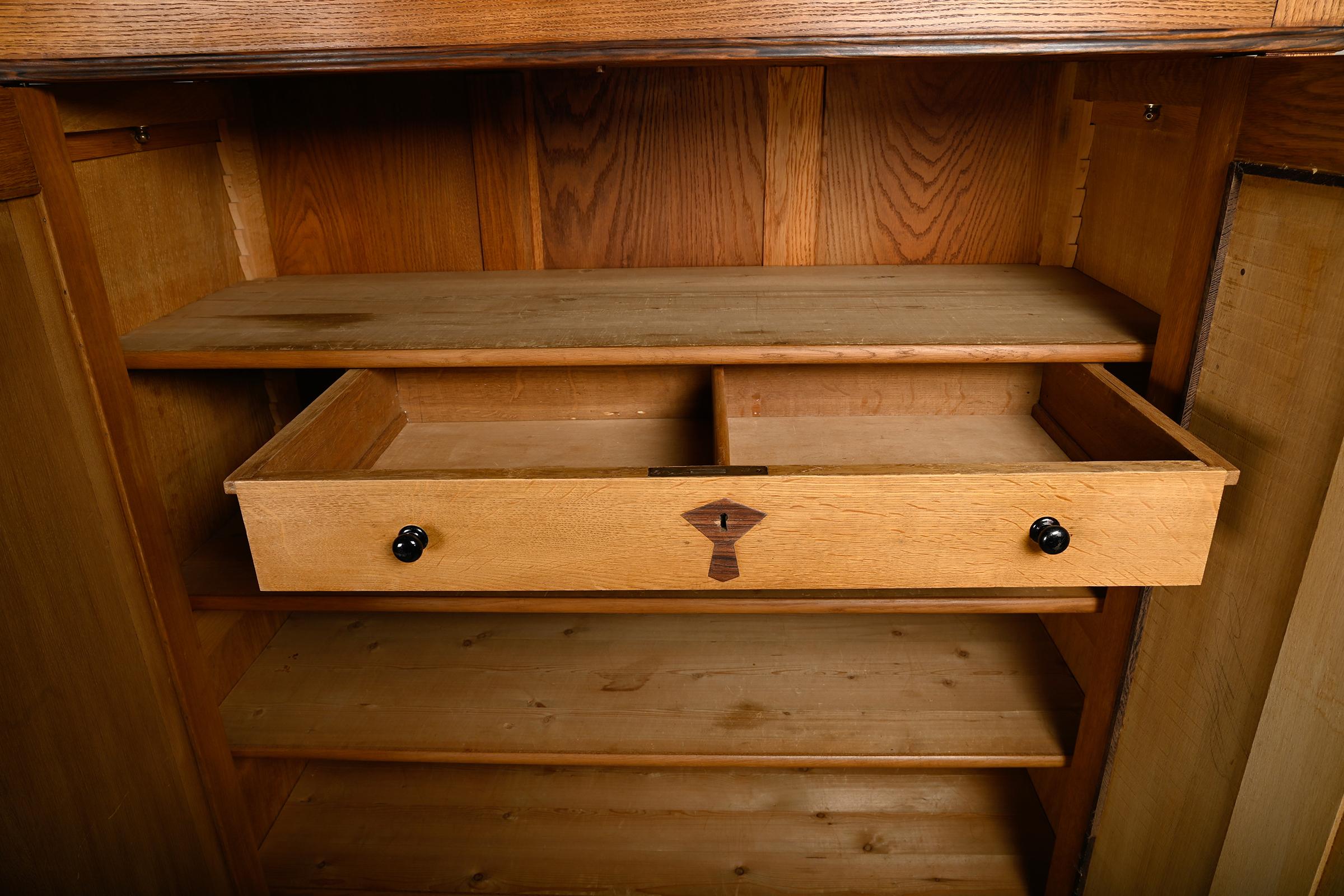 Art Deco Amsterdam School Armoir or Wardrobe by Fa. Drilling, 1928 Netherlands 12